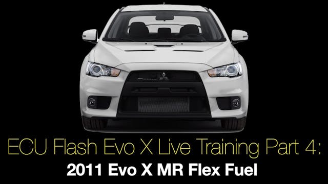 Ecu Flash Evo X Live Training Part 4:...