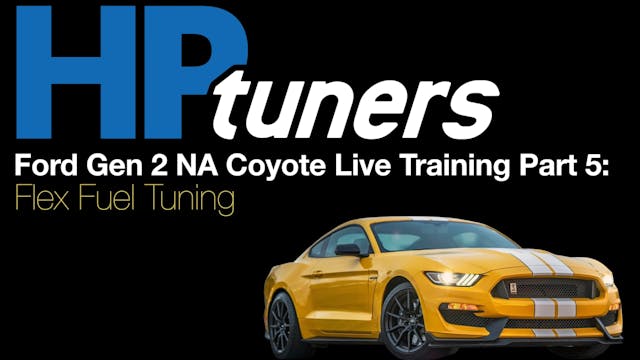 HP Tuners Ford Gen 2 Coyote Live Trai...