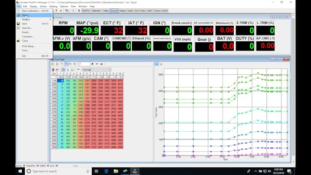 Hondata Flashpro Part 3: Software Navigation