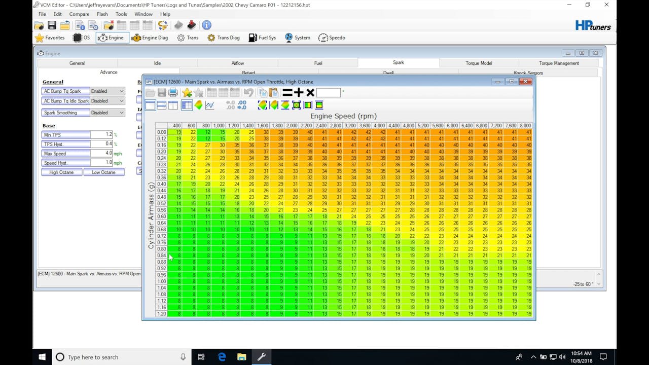 hp-tuners-gm-gen-iii-part-11-main-spark-table-hp-tuners-gm-gen-iii-training-course-evans