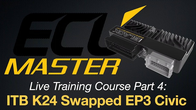 EMU Black Live Training Course Part 4: ITB K24 Swapped EP3 Civic