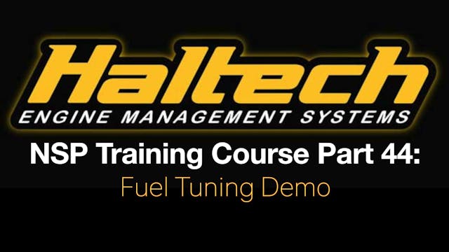 Haltech Elite NSP Training Course Part 44: Fuel Tuning Demo