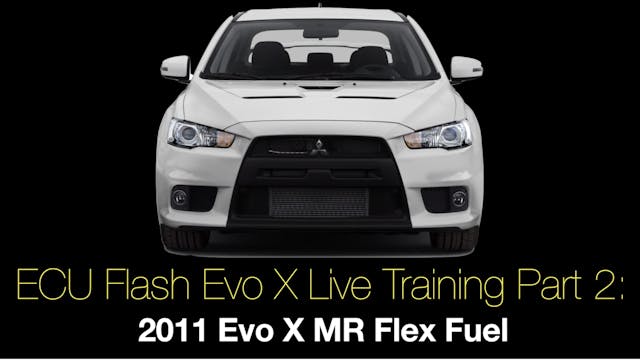 Ecu Flash Evo X Live Training Part 2:...