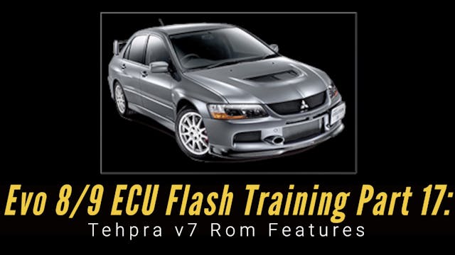 Ecu Flash Training Course Part 17: Tephra V7 Rom Features 