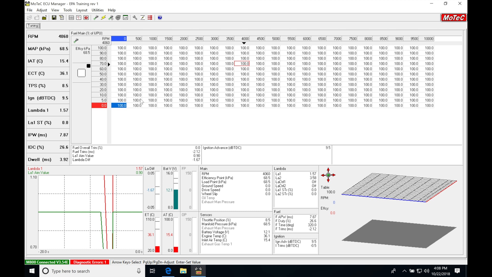 Motec Hundred Series Training Part 8: Sensor Set-Up