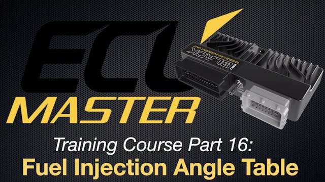 ECU Masters Training Course Part 16: Fuel Injection Angle Table  