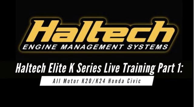 Haltech Elite Live Training: All Moto...