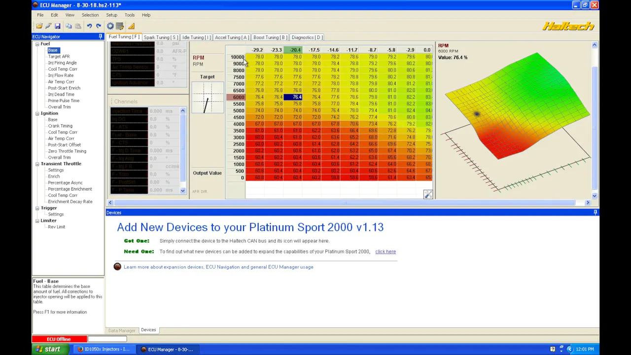 Haltech Part 5: Fuel Tuning - Haltech Sprint, Sport & Pro Series ...