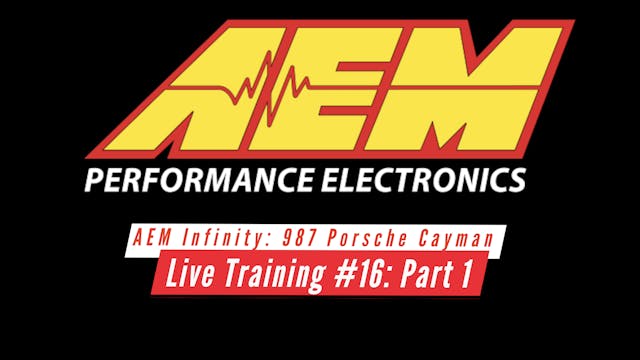 AEM Infinity Live Training: 987 Porsc...