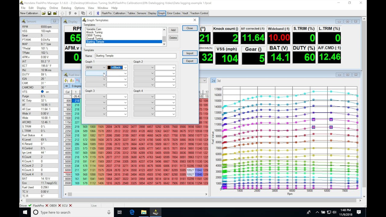 Hondata FlashPro Part 16: Datalog Review - Evans Performance Academy