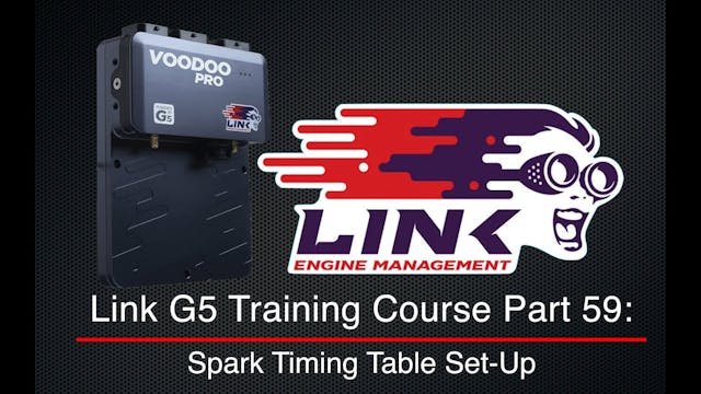 Link G5 Training Course Part 59: Spark Timing Table Set-Up