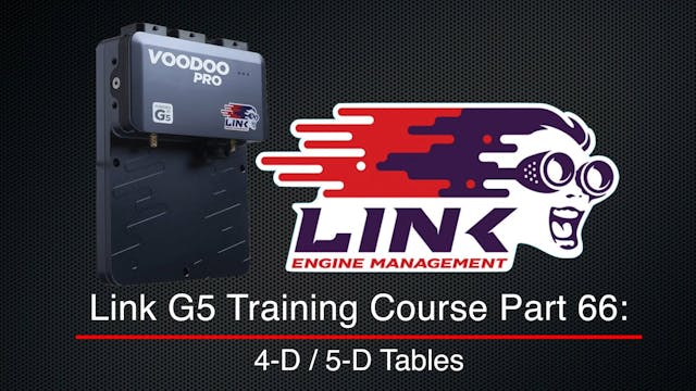 Link G5 Training Course Part 66: 4-D / 5-D Tables