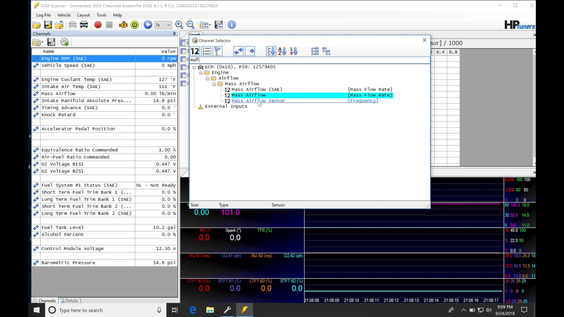 HP Tuners GM Gen III Part 7: MAF Calibration