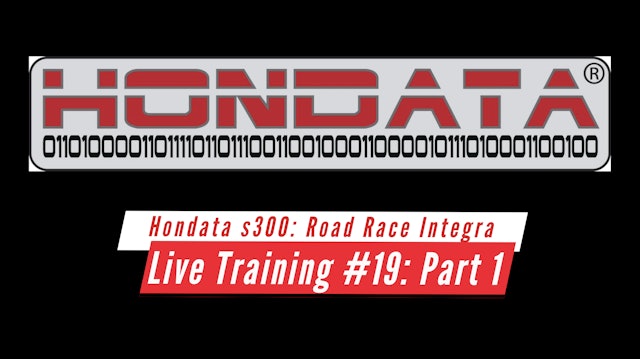 Hondata s300 Live Training: Road Race Acura Integra Part 1