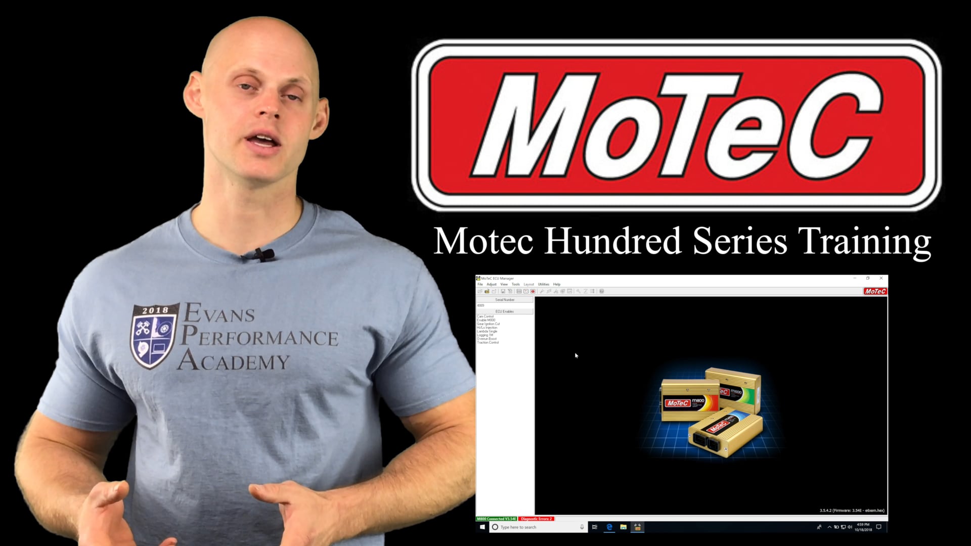 Motec Hundred Series Training Part 4: On-Board Datalogging