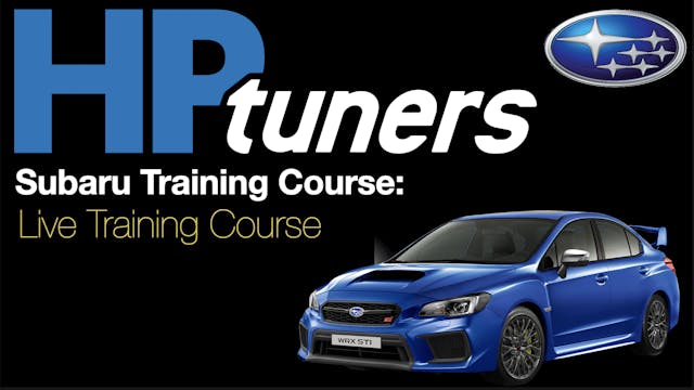 HP Tuners Subaru Live Training