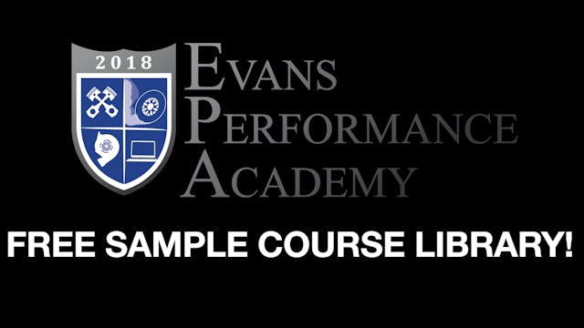 Evans Performance Academy Sample Library
