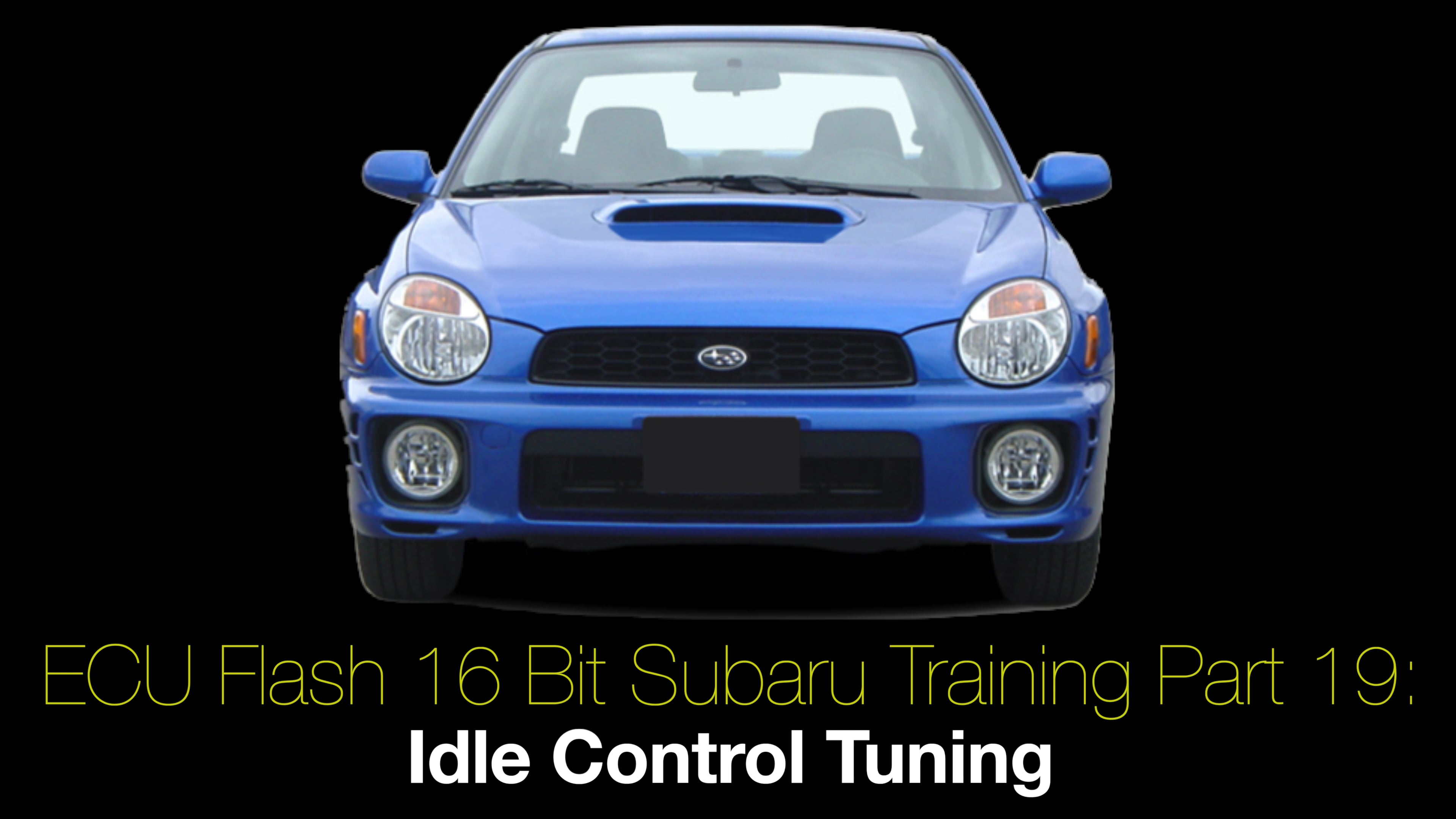Ecu Flash 16 Bit Subaru Training Part 19: Idle Control Tuning