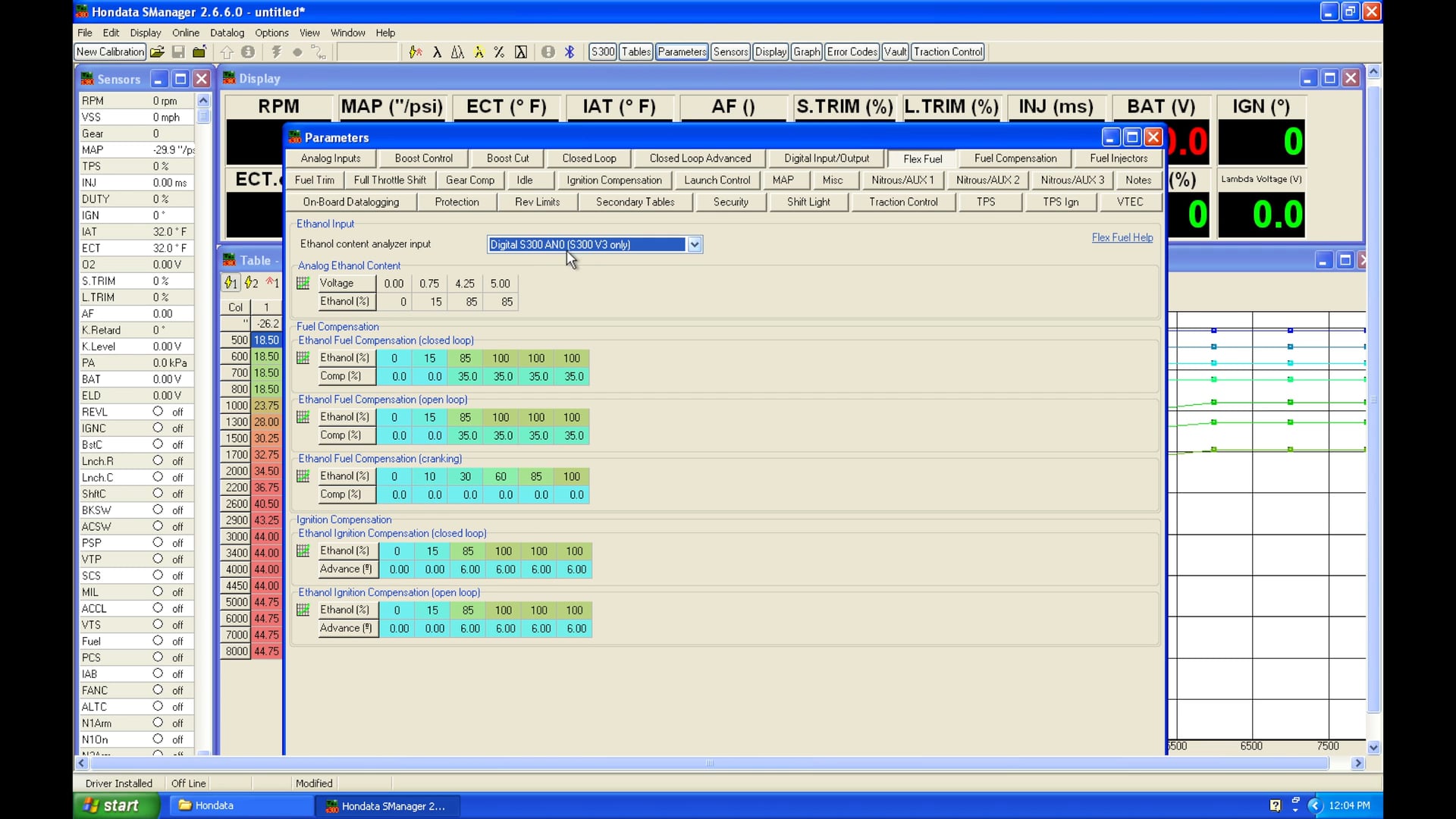 Hondata s300 Part 10: Flex Fuel Tuning