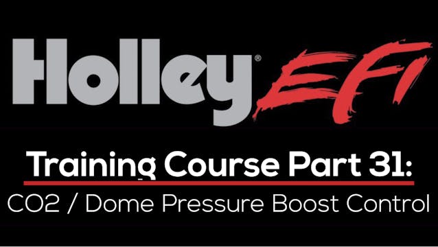 Holley EFI Training Course Part 31: C...