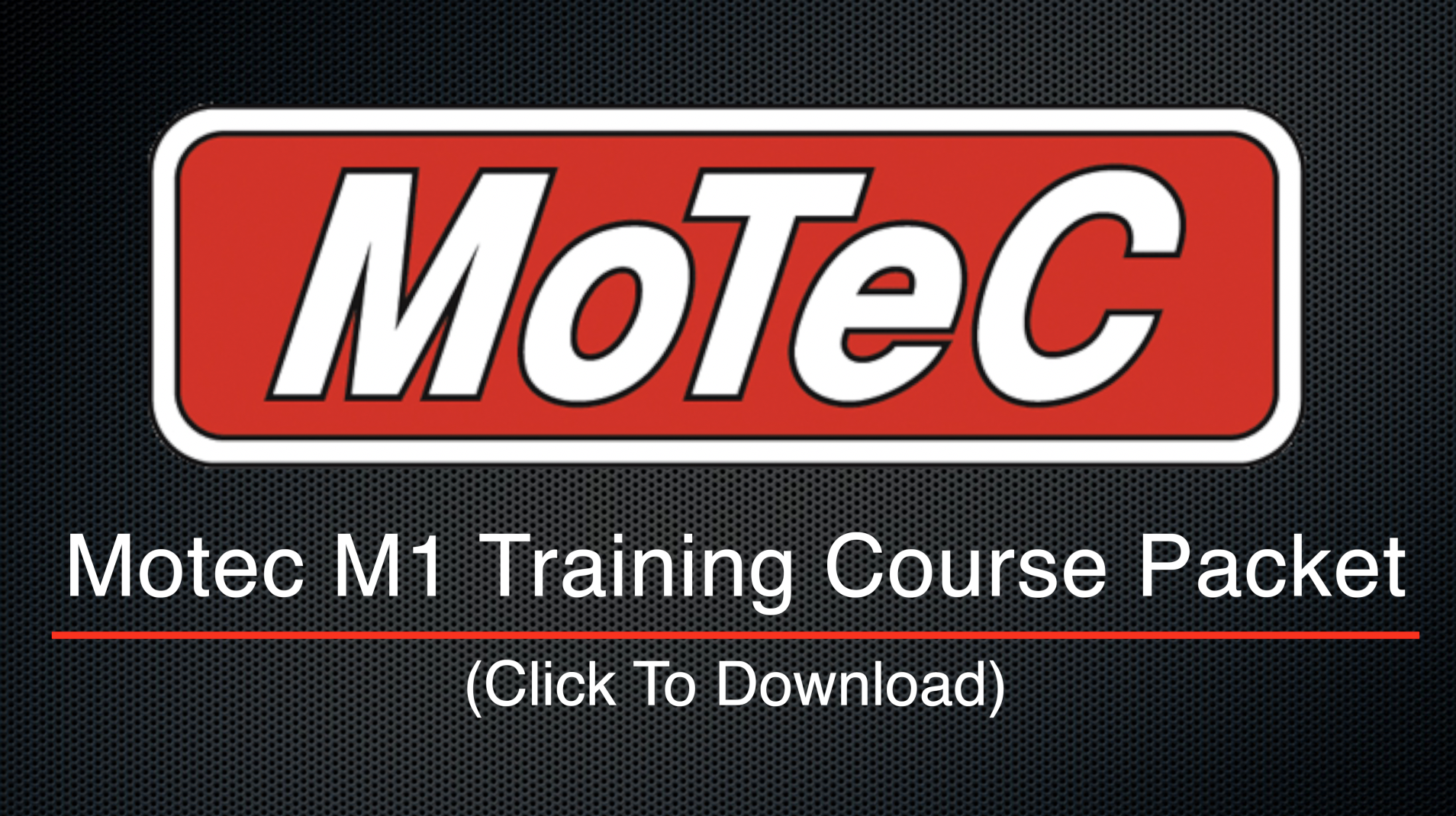 Motec M1 Training Course Packet Download