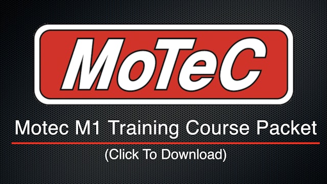 Motec M1 Training Course Packet Download