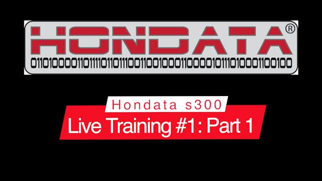 Hondata s300 Live Training: All Motor B-Series EF Hatch Part 1
