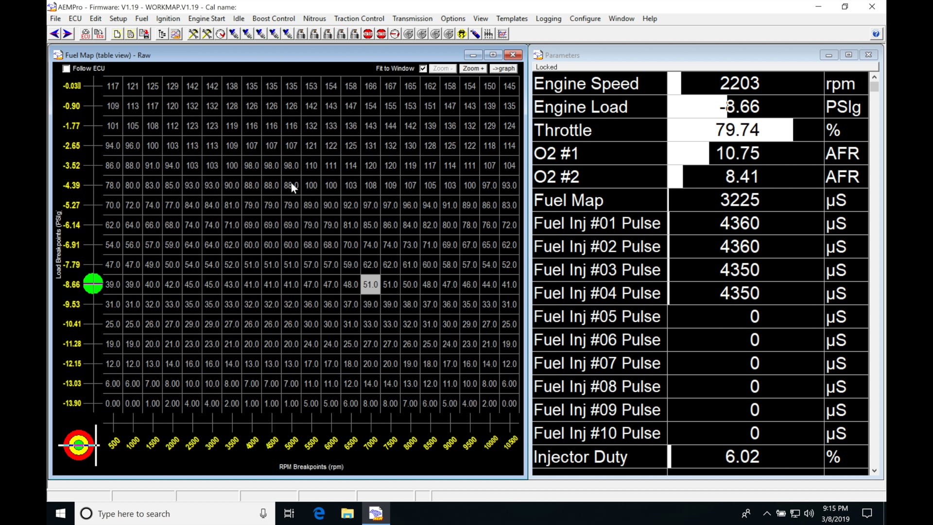 AEM Series 1 Training Part 6: Main Fuel Table