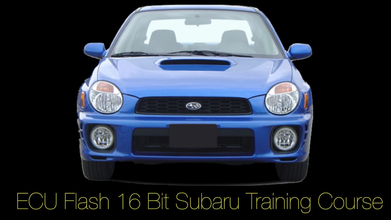 Ecu Flash Training: 16 Bit Subaru