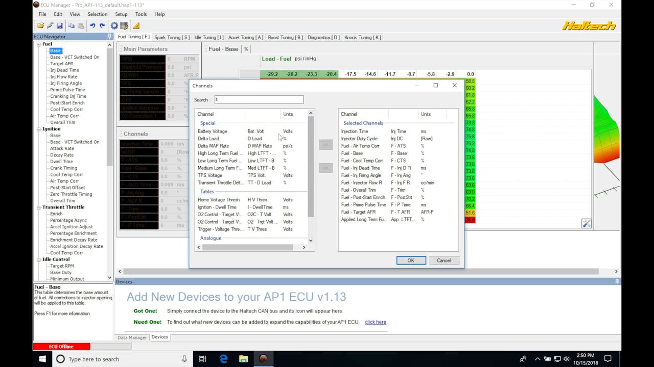 Haltech Part 22 Pro PlugIn LTFT, Speed Limiter, Flat Shift, Launch