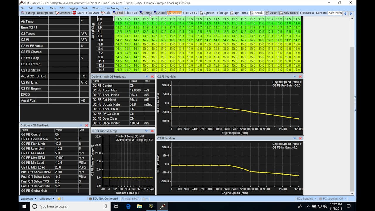 AEM Series 2 Part 31 Data logging & Closed Loop Fuel Tuning AEM Series 2 Training Course
