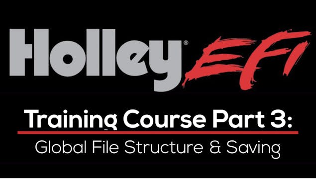 Holley EFI Training Course Part 3: Gl...