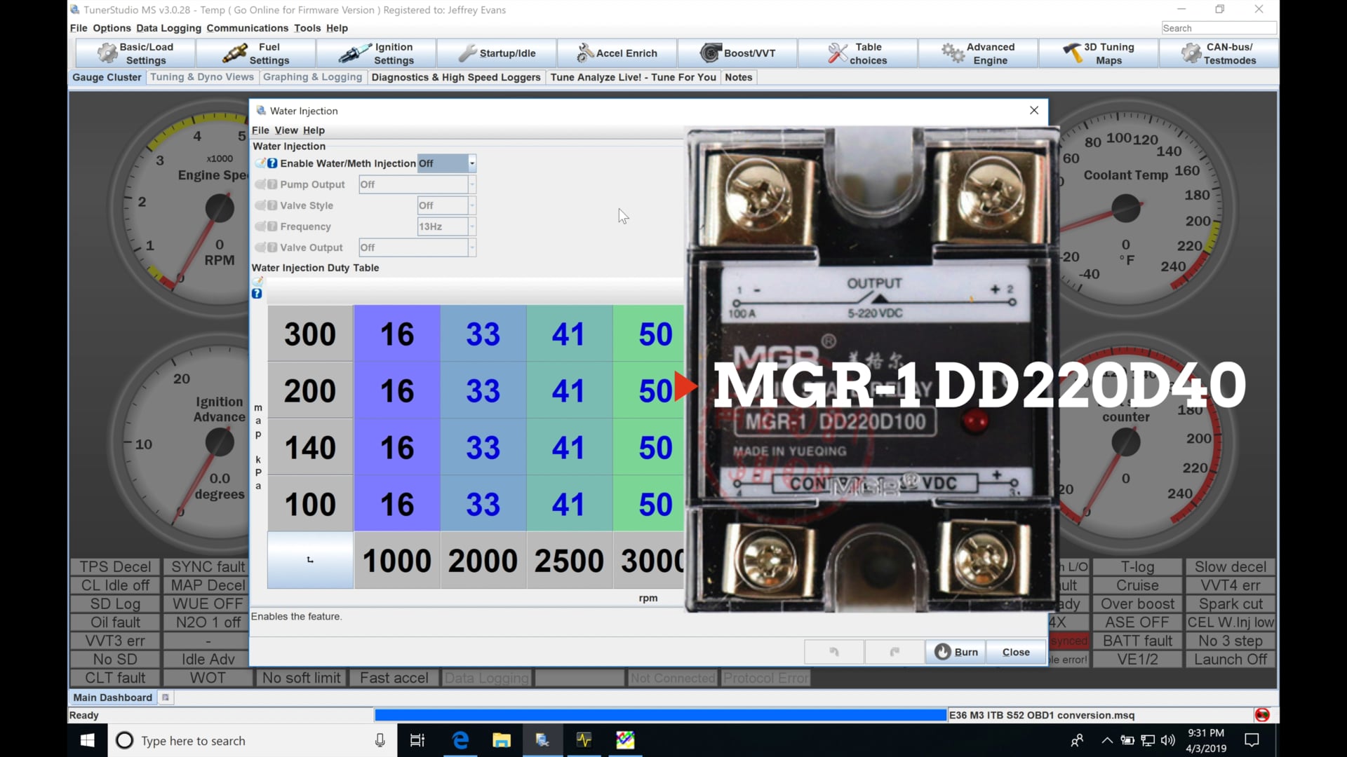 Megasquirt Part 34: MS3 Firmware Water/Meth Injection