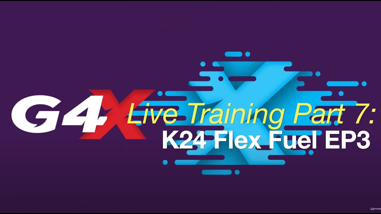 Link G4x Live Training Part 7 NA K24 Flex Fuel Link G4x Training