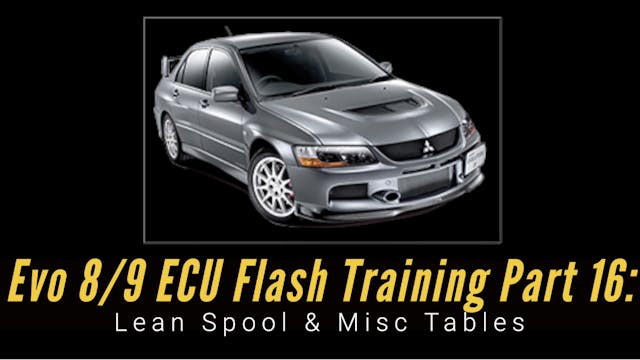 Ecu Flash Training Course Part 16: Lean Spool & Misc Tables 