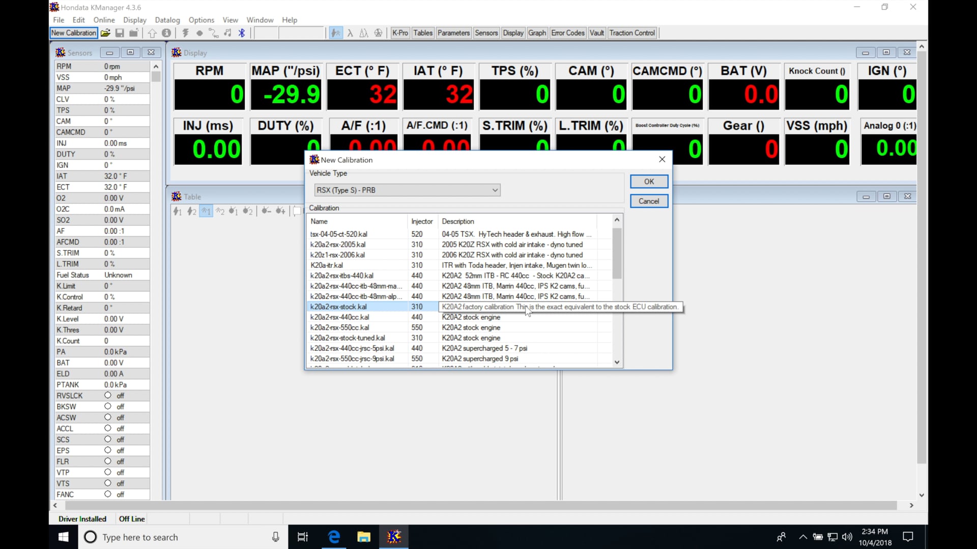 Hondata Kpro Part 24: Forced Induction Basemap