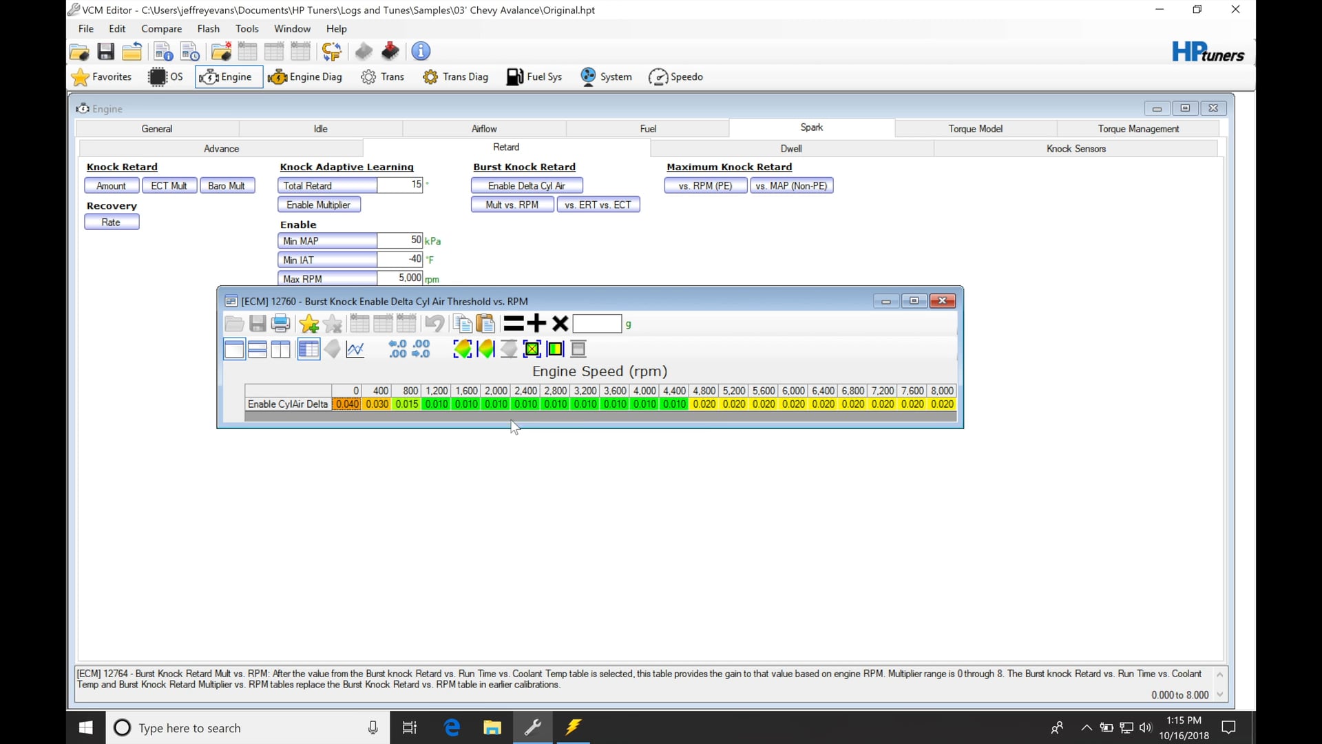 HP Tuners GM Gen III Part 14: Burst Knock