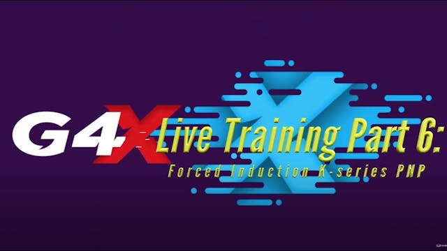 Link G4x Live Training Part 6: Forced Induction K-Series PNP