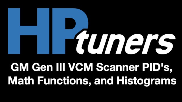 GM Gen III VCM Scanner Custom Layout & Logging Channels (click to download)