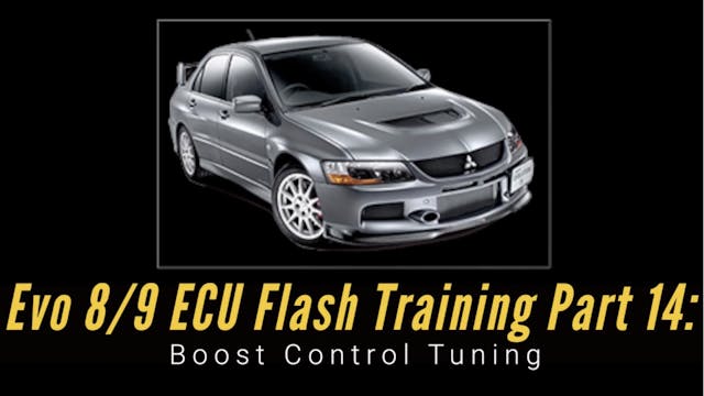 Ecu Flash Training Course Part 14: Boost Control Tuning 