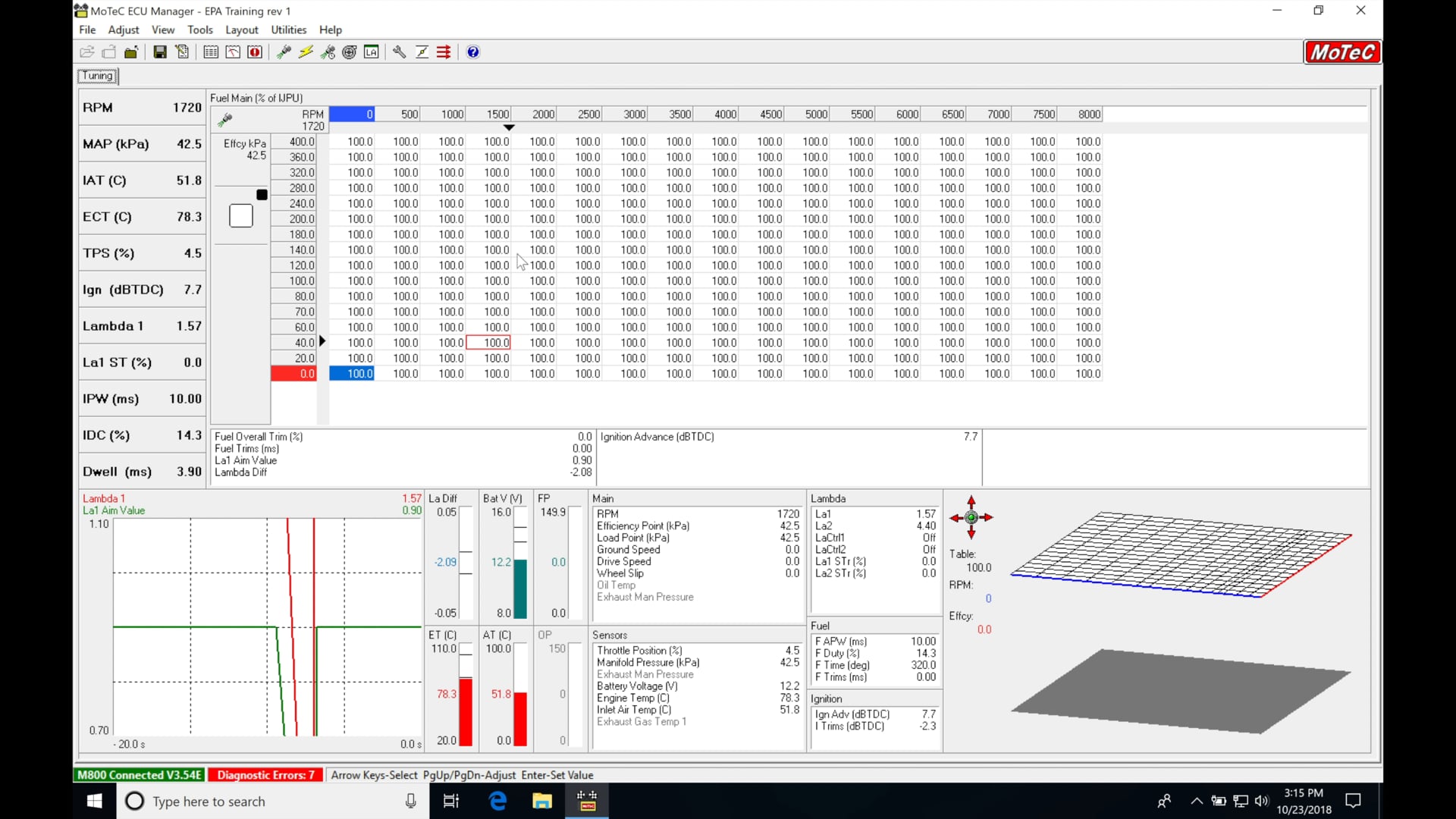 Motec Hundred Series Training Part 12: Fuel Modifiers