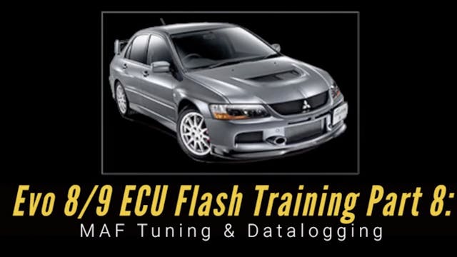 Ecu Flash Training Course Part 8: MAF Tuning & Datalogging 