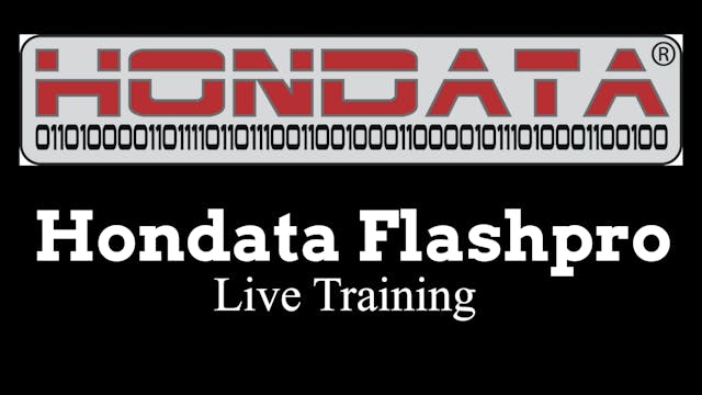 Hondata Flashpro Live Training