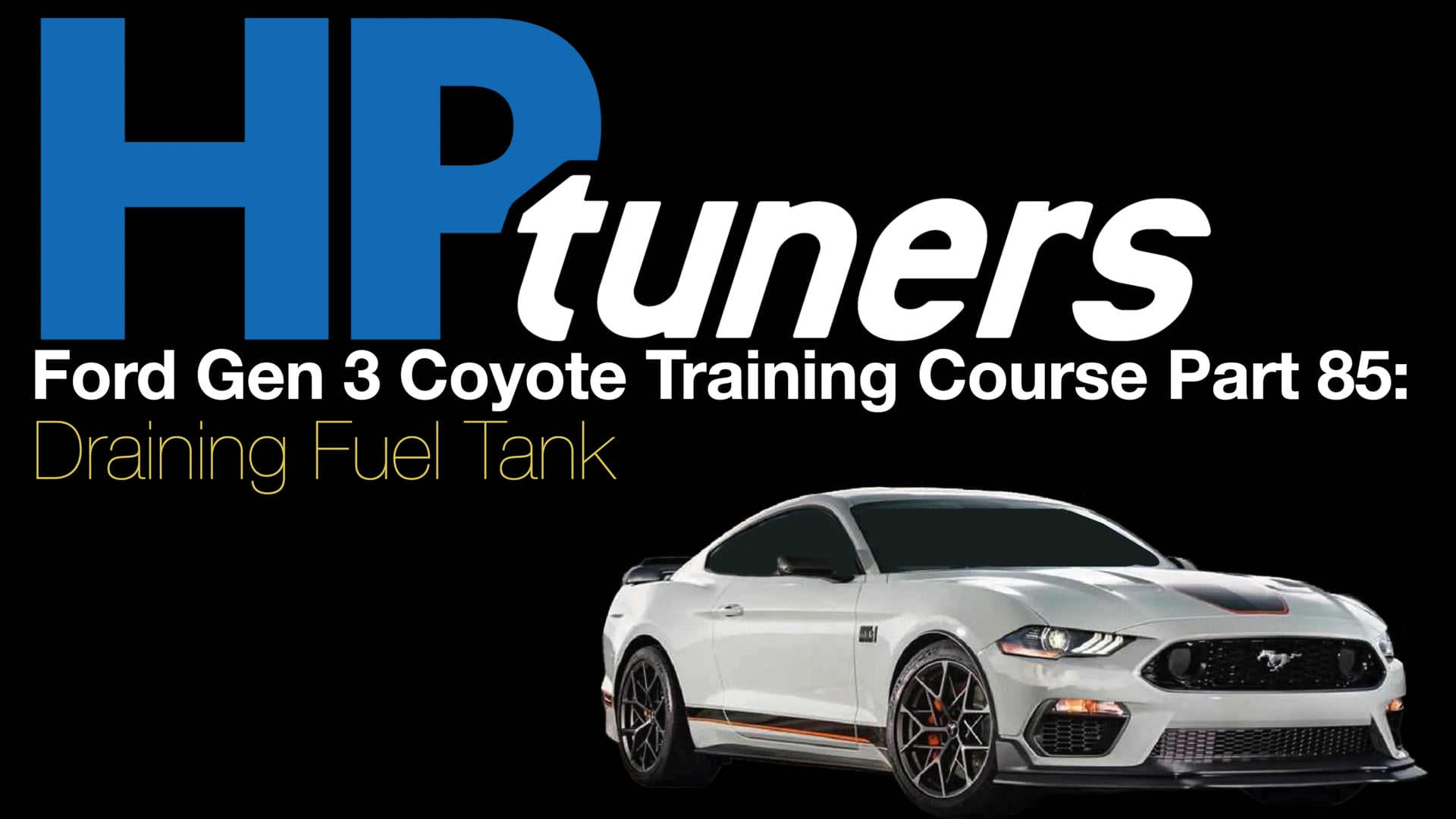 HP Tuners Ford Gen 3 Coyote Training Course Part 85: Draining Fuel Tank