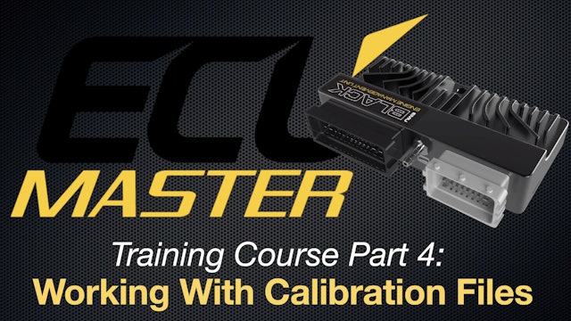 ECU Masters Training Course Part 4: Working With Calibration Files 