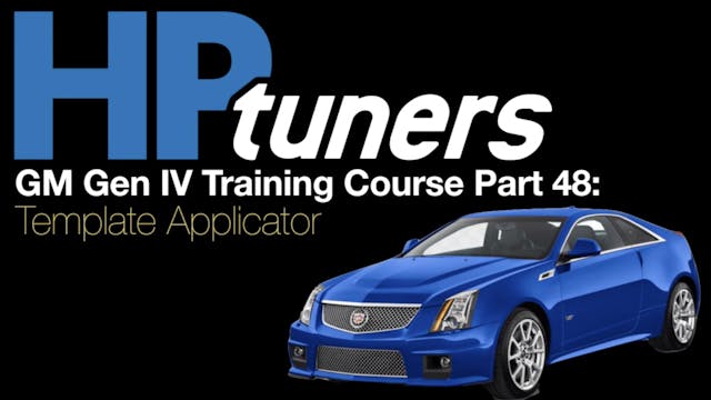 HP Tuners GM Gen 4 Training Part 48: Template Applicator
