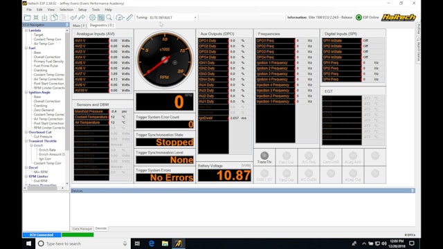 Haltech Elite Part 5: Input Set-Up