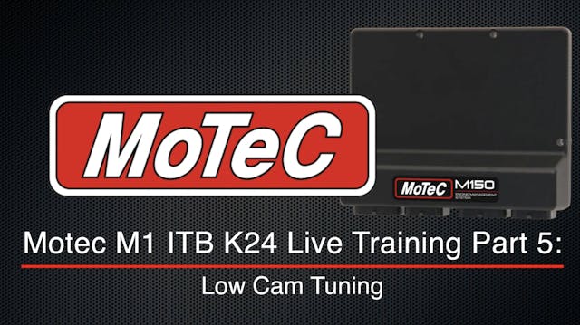 Motec M1 ITB K24 Live Training Part 5...