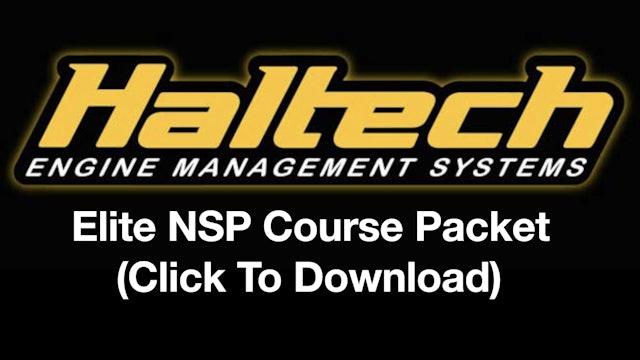 Haltech NSP Training Course Packet (Click To Download)