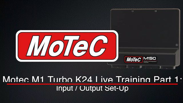 Motec M1 Turbo K24 Live Training Part...